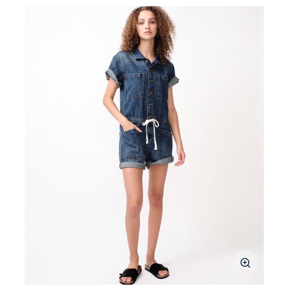 Aeropostale Denim Flight‎ Suit Romper SZ XS